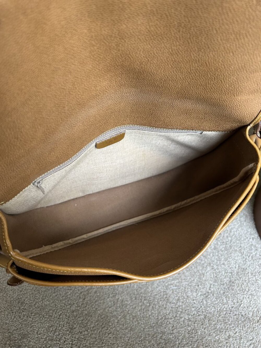 LANCEL Leather Shoulder Bag GM, British Tan - Picture 8 of 15